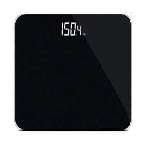 Báscula para medir el peso corporal, báscula digital para baño para personas, precisión máxima de 0,05 lb, pantalla LED brillante y números grandes y claros, calidad mejorada para uso doméstico segurid para personas mayores, 400 lb/180 kg