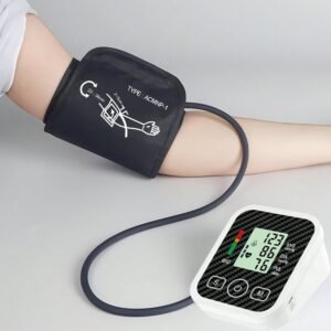Monitor de presión arterial portátil de brazo con sensor de presión, monitor de equipo de presión arterial, tensiómetro digital automático con brazalete para el brazo superior, monitor de presión arterial electrónico, esfigmomanómetro, tonómetros